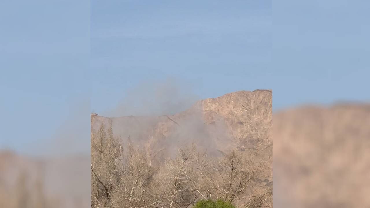 Fuentes de seguridad egipcias dijeron que un proyectil cayó el 27 de octubre de 2023.