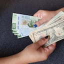 Pesos mexicanos y dólares