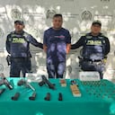Alias El Negro, capturado por la Policía de Barranquilla.