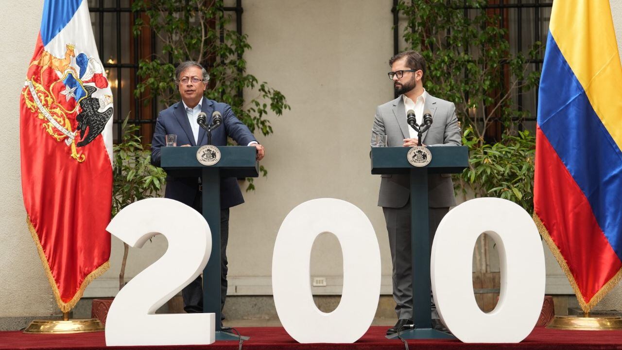 Gustavo Petro en Chile.