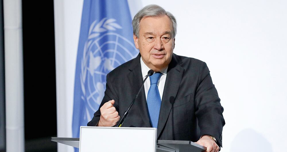 Antonio Guterres, secretario general de la ONU.