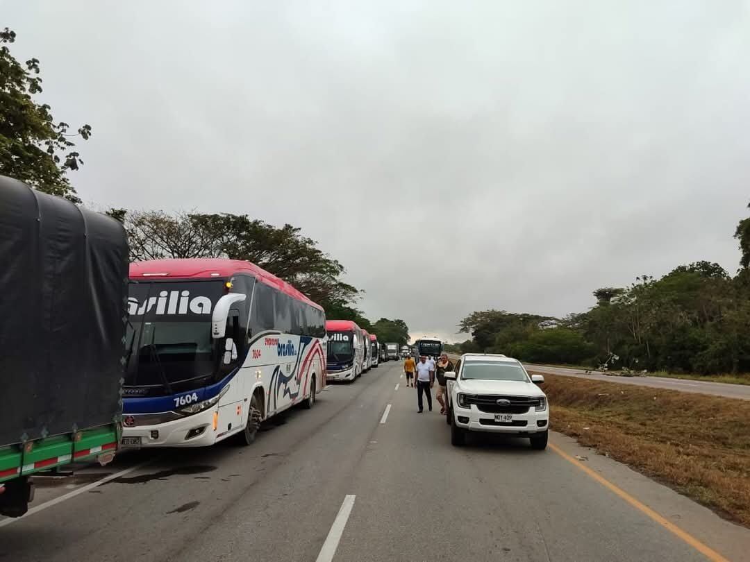 Bloqueos en el Cesar.