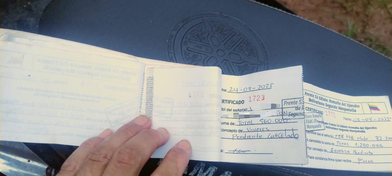 Cuatro presuntos miembros de la Segunda Marquetalia, entre ellos un cabecilla, fueron capturados en Vichada.