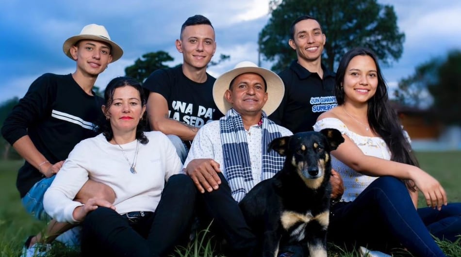Familia Ortiz Ariza, integrantes de Los Patojos.