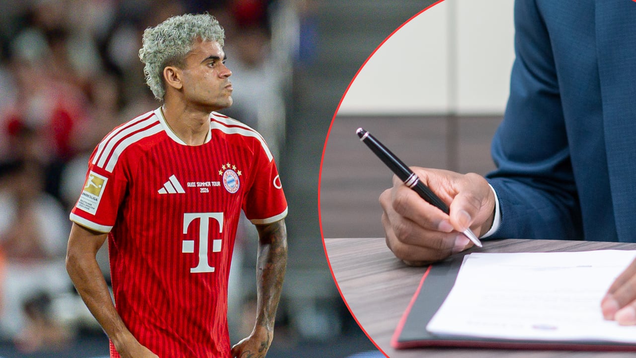 Luis Díaz, atento al polifacético y nuevo refuerzo del Bayern Múnich.