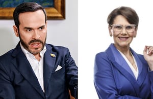 Abelardo De La Espriella y Sandra Suárez.