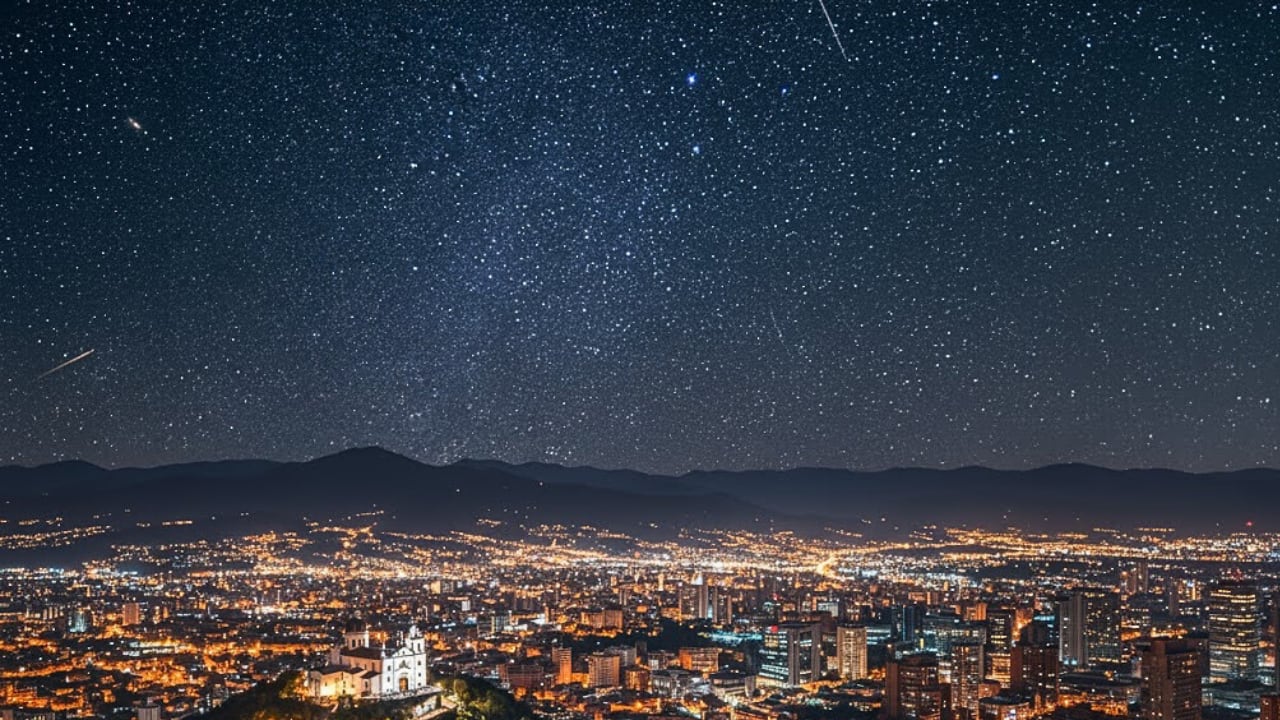 Tres corrientes de polvo cósmico darán origen a lluvias de estrellas que se podrán disfrutar desde Colombia en diferentes fechas de noviembre. (imagen de referencia hecha con IA)