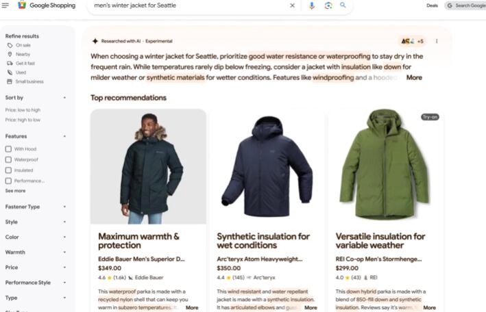 La nueva versión de Google Shopping, basada en inteligencia artificial, busca cambiar la forma en que los usuarios compran en línea, proporcionando un feed de productos adaptado a sus gustos y preferencias.