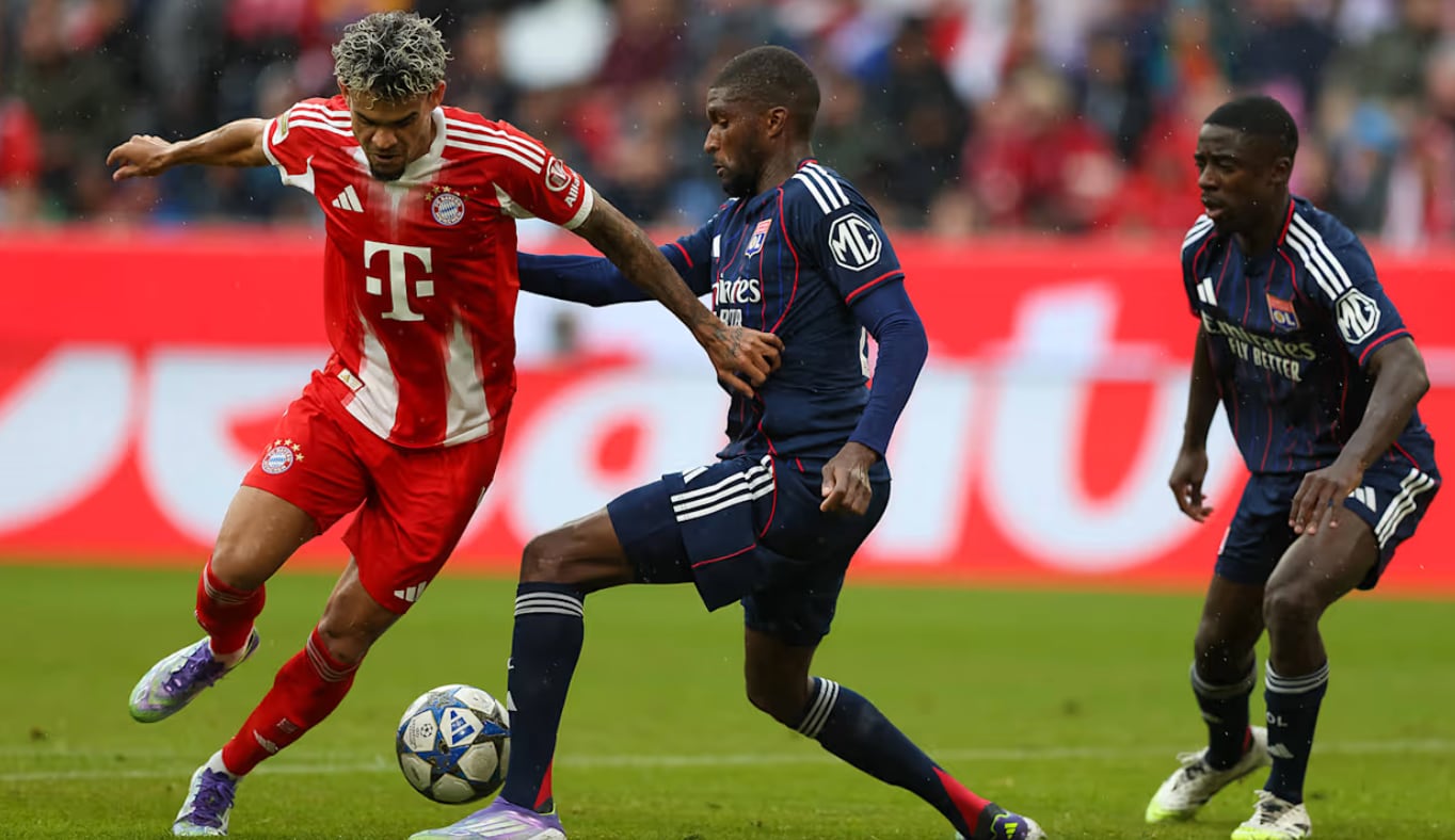 Luis Díaz ingreso al segundo tiempo y tuvo una destacada actuación con el Bayern Múnich.