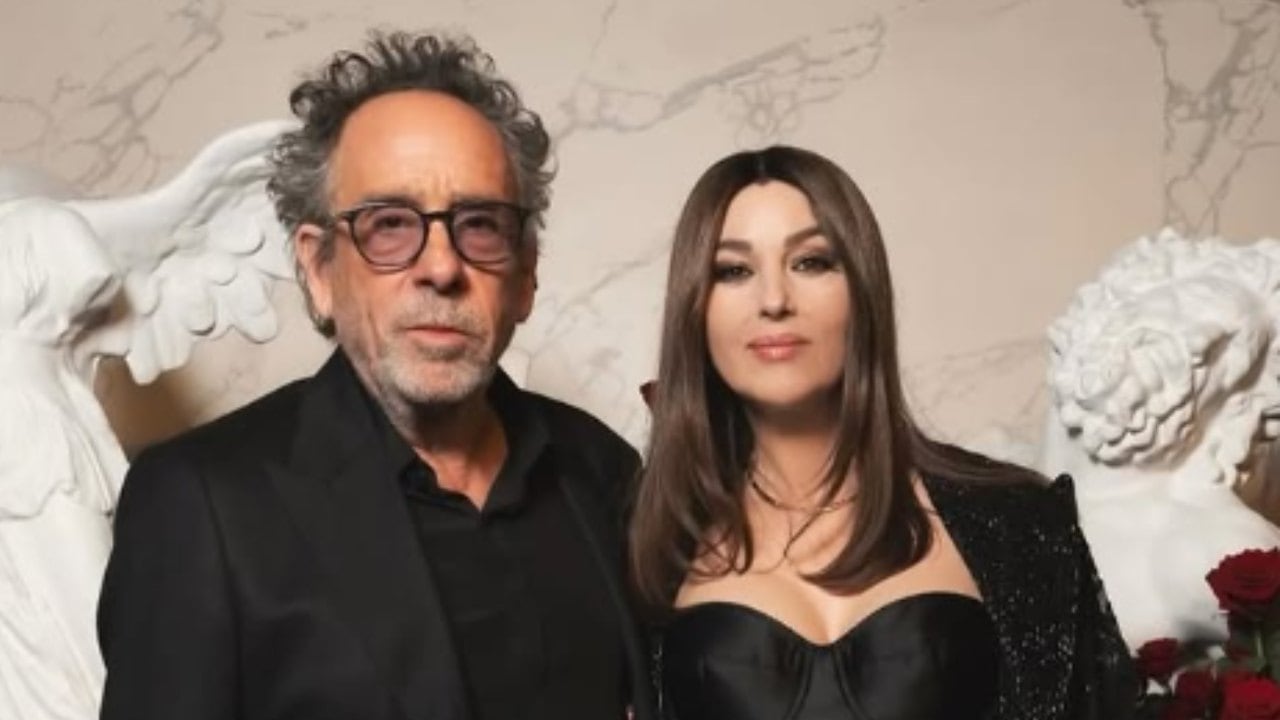 Tim Burton y Monica Bellucci
