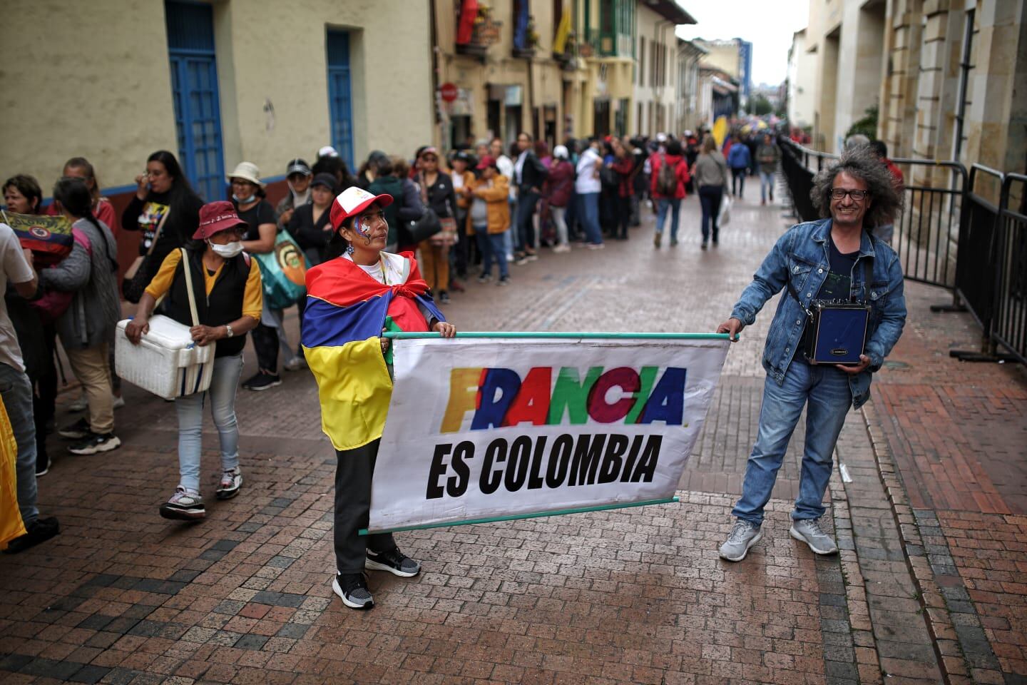 Plaza de Bolívar, marchas convocadas por el Gobierno de Gustavo Petro 14 de febrero