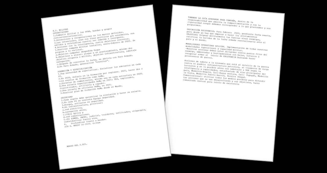 Estos son algunos de los correos encontrados en los computadores de los abatidos alias Uriel y alias Fabián.