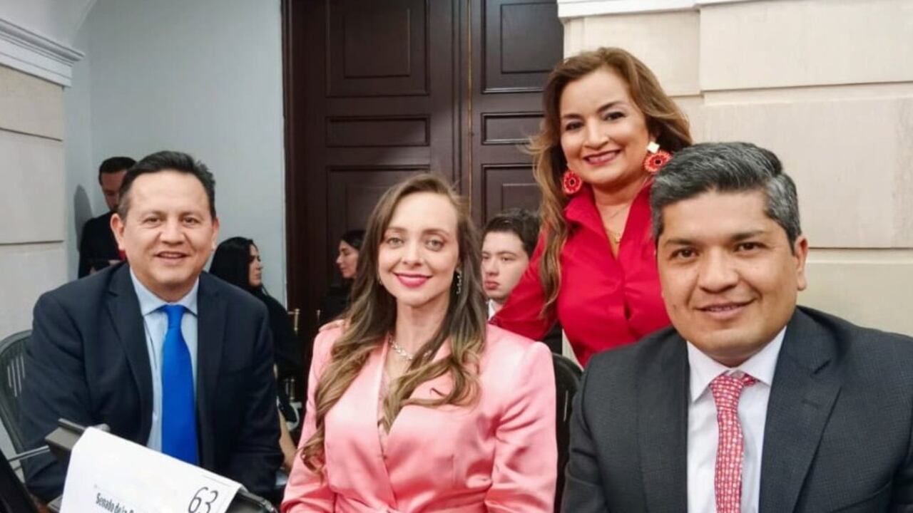 Bancada del partido Mira.