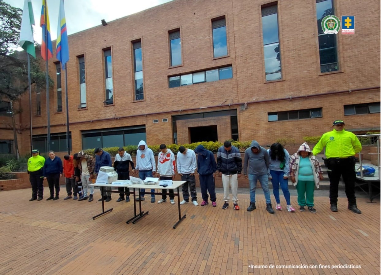 Fueron 14 los traficantes capturados por la Fiscalía y señalados de montar un negocio criminal,