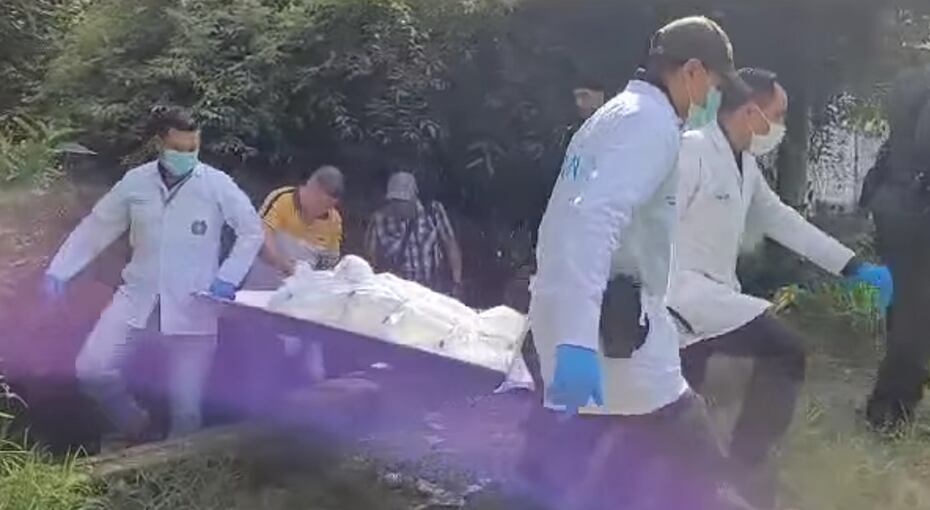 La víctima presentaba una herida con arma blanca.