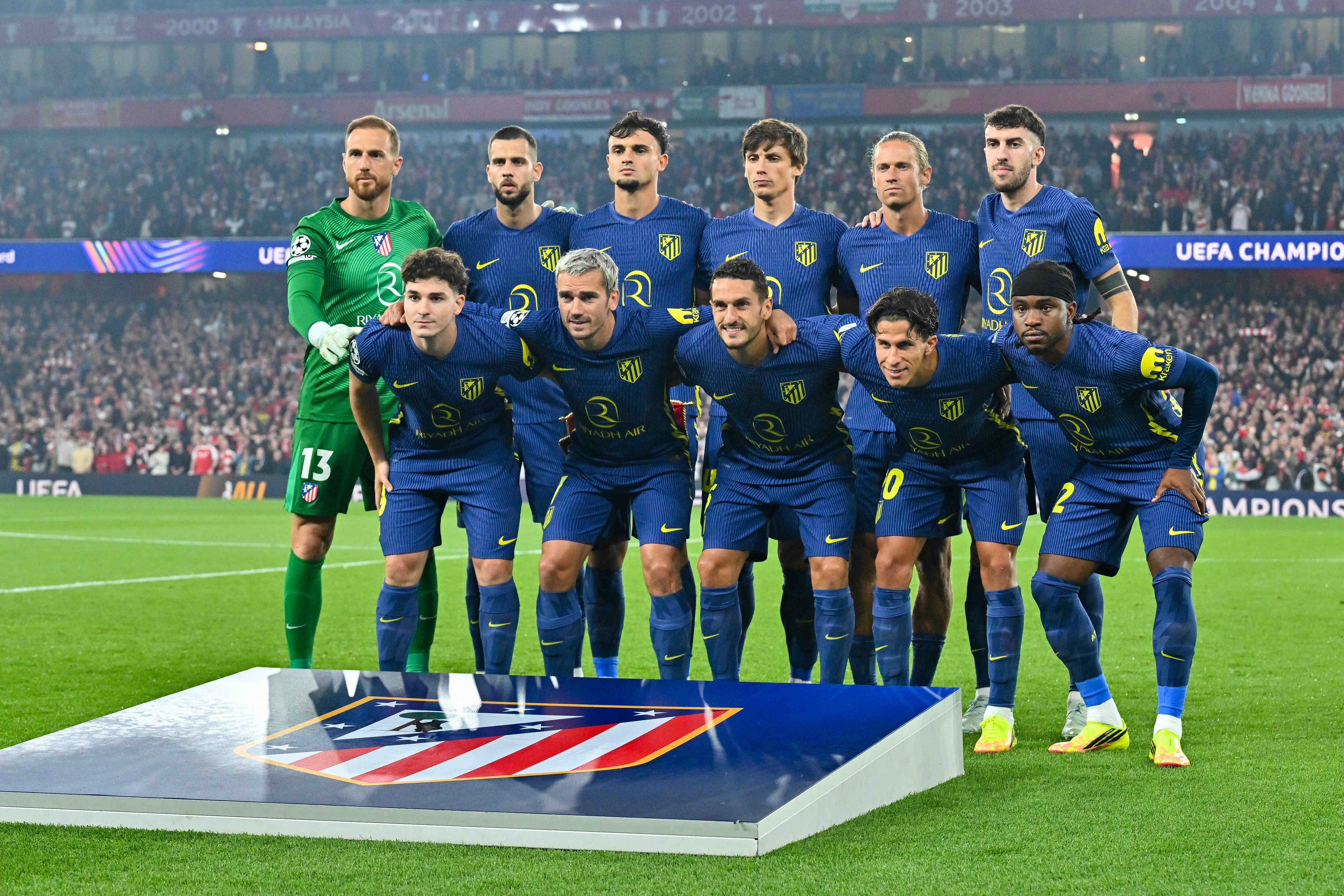 Nómina del Atlético de Madrid que perdió con Arsenal en la semifinal de Champions.