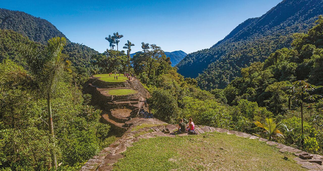 Último bloque de terrazas en el Eje Central, un sector donde, se presume, se asentaban casas ceremoniales