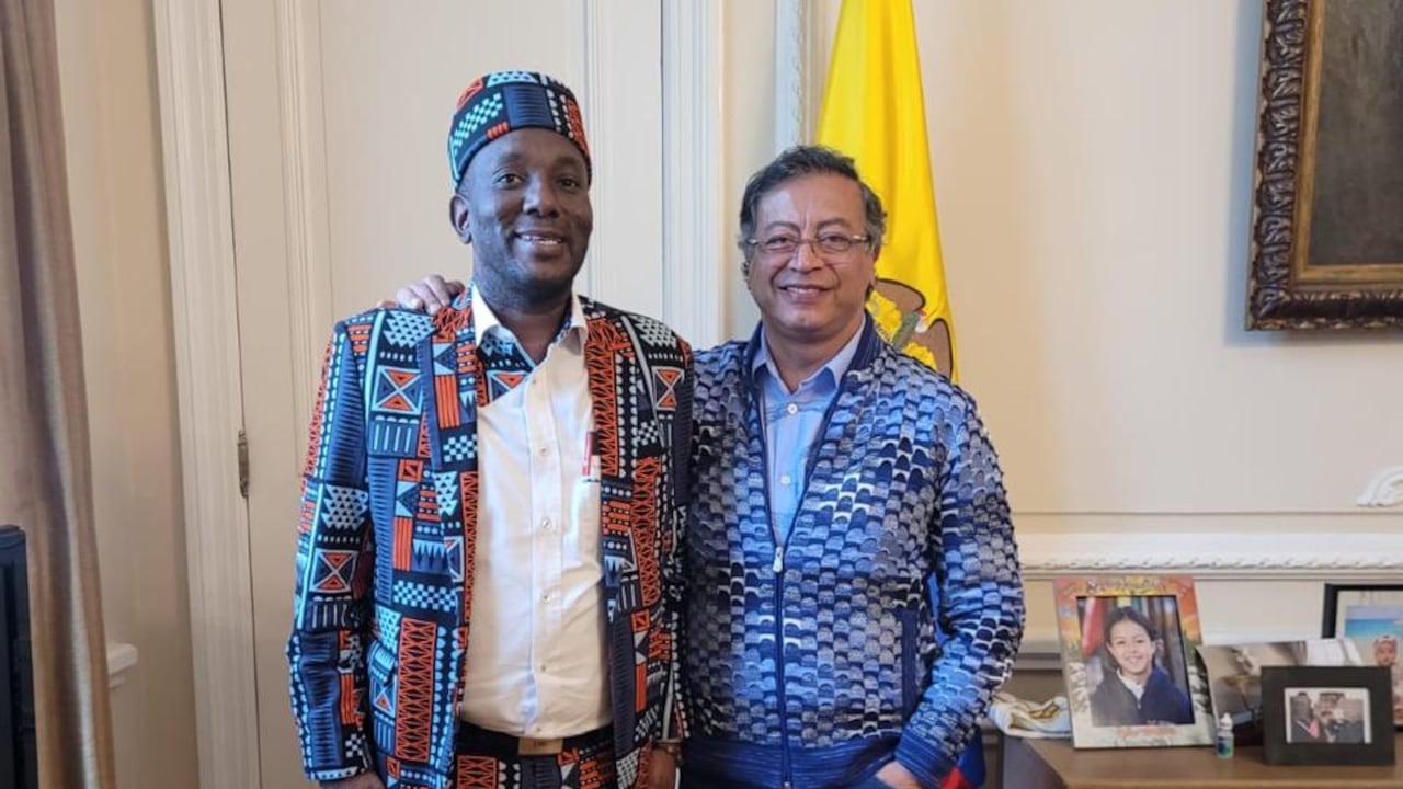 El senador del ADA, Paulino Riascos, y el presidente Gustavo Petro.