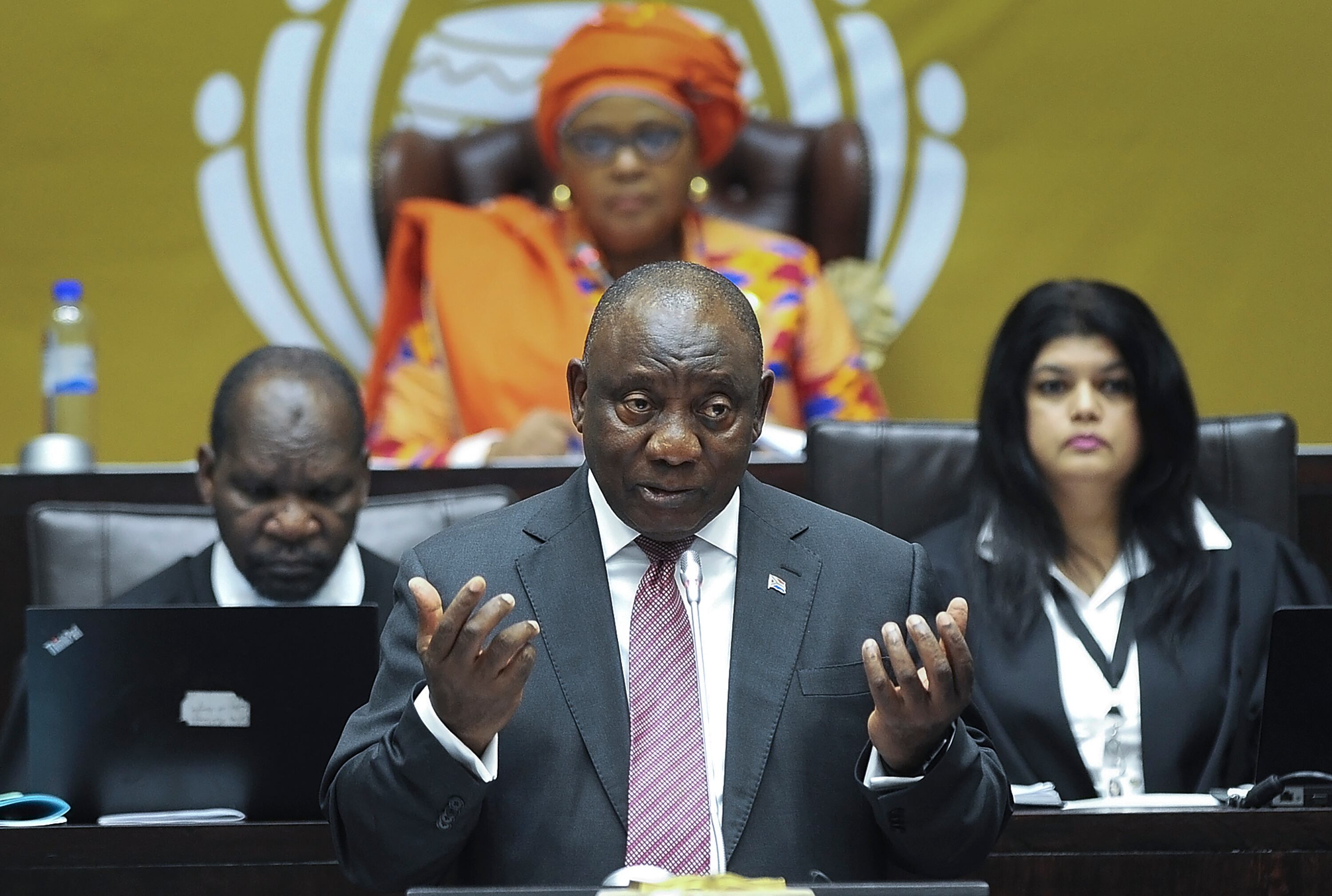 El presidente sudafricano, Cyril Ramaphosa