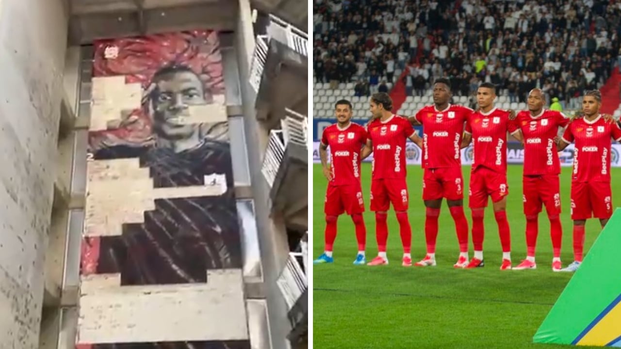 A la izquierda el estadio Pascual Guerrero de Cali tras el terremoto. Es el recinto donde se desempeña como local América.