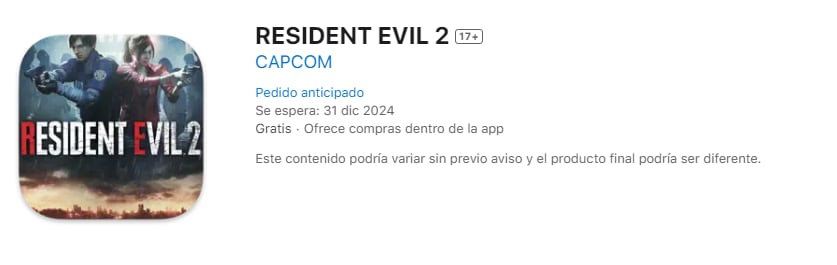 El remake de Resident Evil 2, que ha conquistado a los fanáticos del survival horror, dará el salto a los dispositivos Apple este año. Capcom ha publicado una lista de iPhones, iPads y Macs que soportarán el juego.