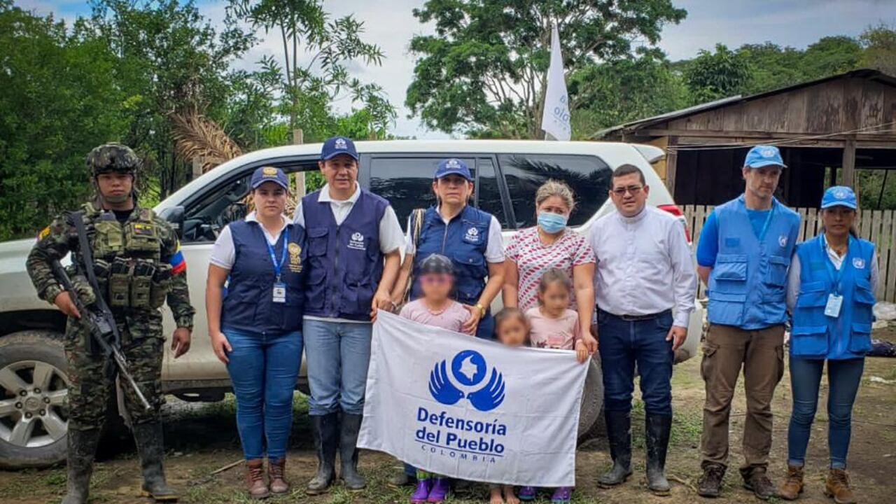 La misión estuvo acompañada de la Iglesia Católica.