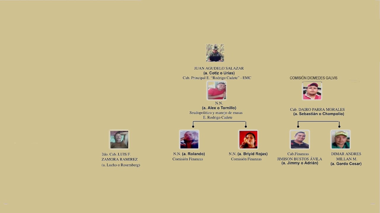 Así está organizada la estructura Rodrigo Cadete de las disidencias de las Farc.