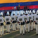 Abelardo De La Espriella, presidente de Colombia, llega al cantón.