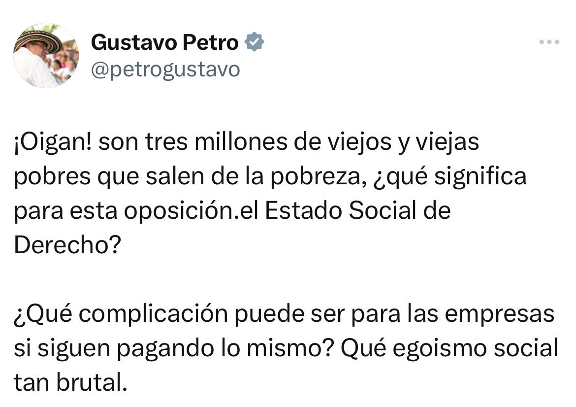 Mensaje presidente Gustavo Petro