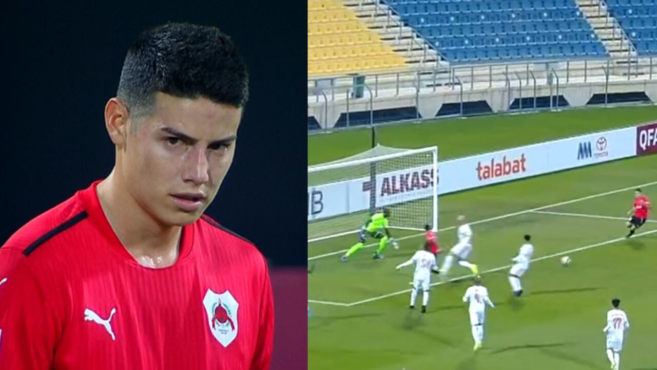 James Rodríguez. Foto: Captura de pantalla transmisión Alkass.