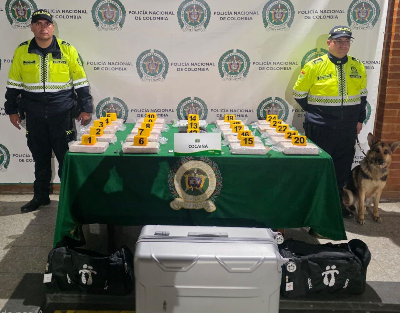 La Policía de El Dorado logró la incautación de 28 kilos de cocaína.