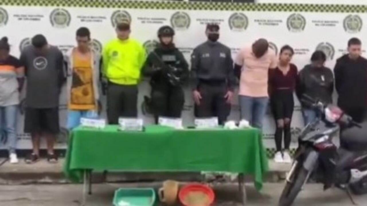 Integrantes de la banda La Inmaculada que fueron capturados.