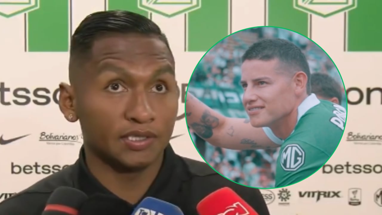 Alfredo Morelos se refirió a la llegada de James Rodríguez a Atlético Nacional.