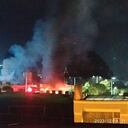 Cuatro personas resultaron heridas tras el impacto de las explosiones que fueron atendidas por bomberos. Foto: @bubulina06