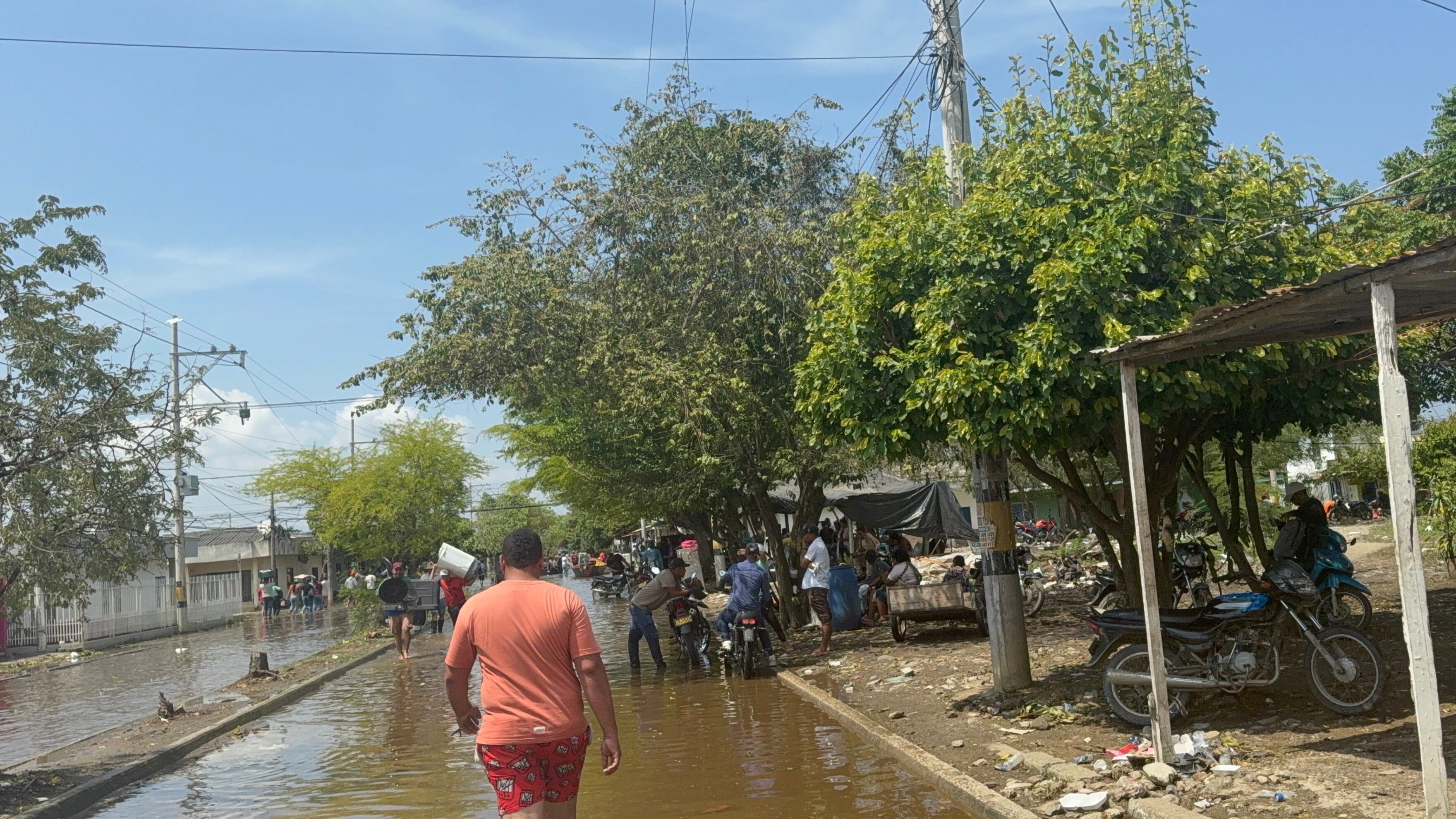Inundaciones en Monteria, albergues Albergue del colegio San José y barrio Rancho Grande