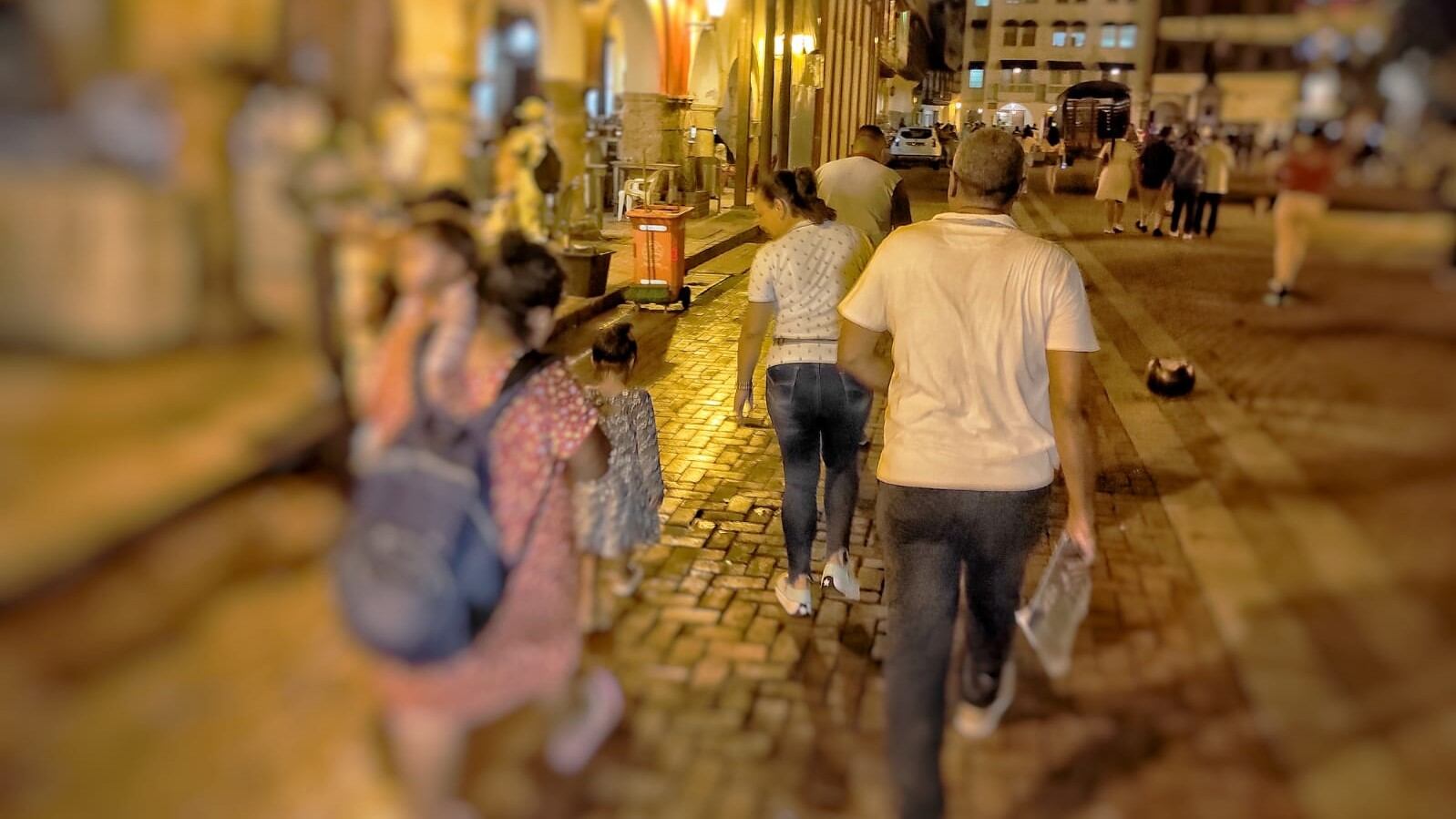 Familia de La Guajira rescatada en Cartagena.