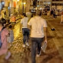 Familia de La Guajira rescatada en Cartagena.