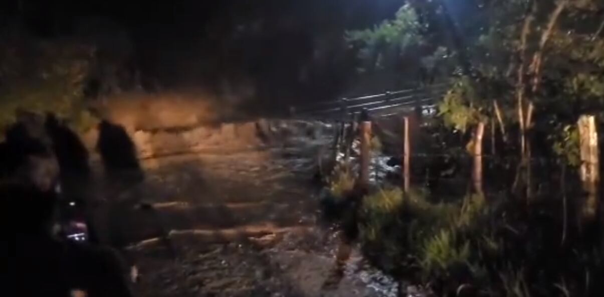 Emergencia en Choachí por fuertes lluvias.