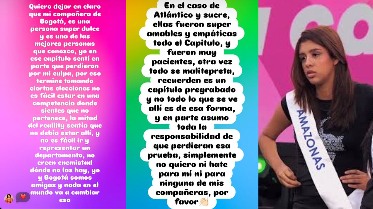 Rebeca Castillo se manifestó tras polémico capítulo del concurso de belleza.