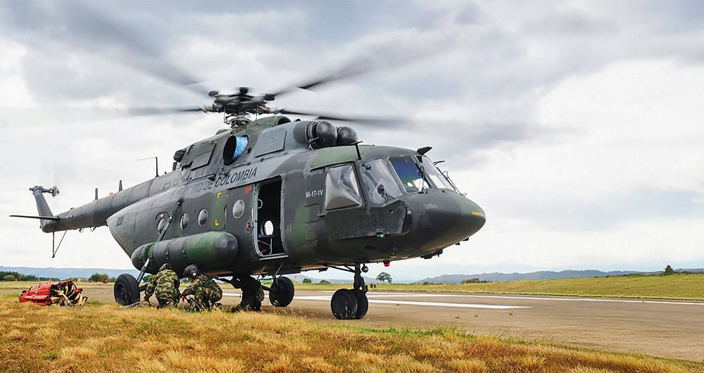 Helicópteros del Ejército.