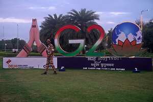 América Latina estará representada por el presidente brasileño Luiz Inácio Lula da Silva, cuyo país asumirá la presidencia del bloque en diciembre, y el argentino Alberto Fernández. (Photo by Mayank Makhija/NurPhoto via Getty Images)