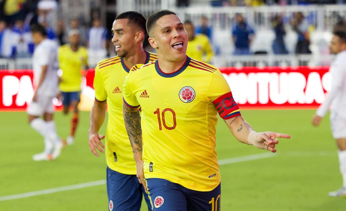 El volante abrió el marcador ante Honduras.