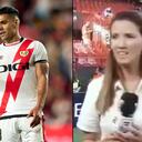 La periodista española pasó penas en plena transmisión en vivo.