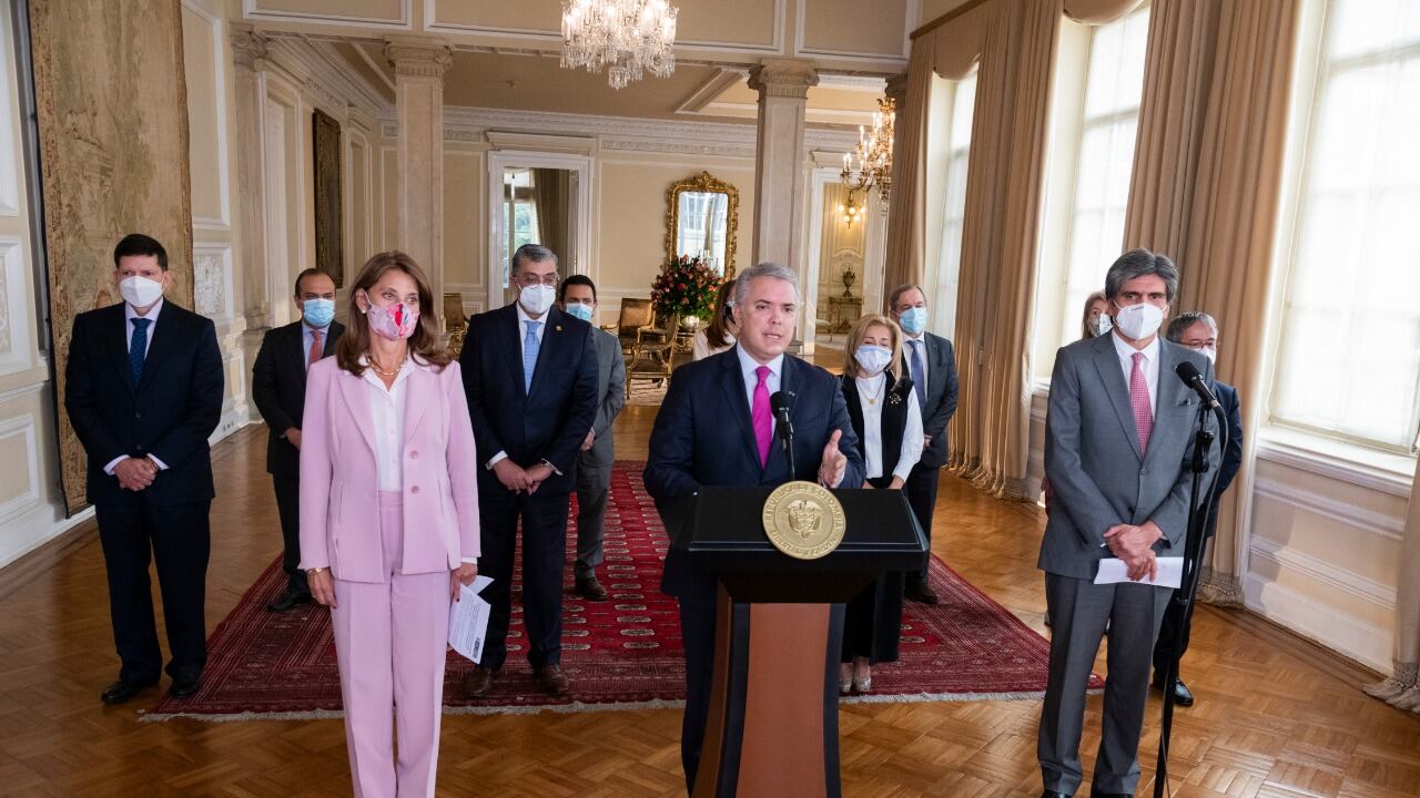 Iván Duque presidente de Colombia reunión con Altas Cortes