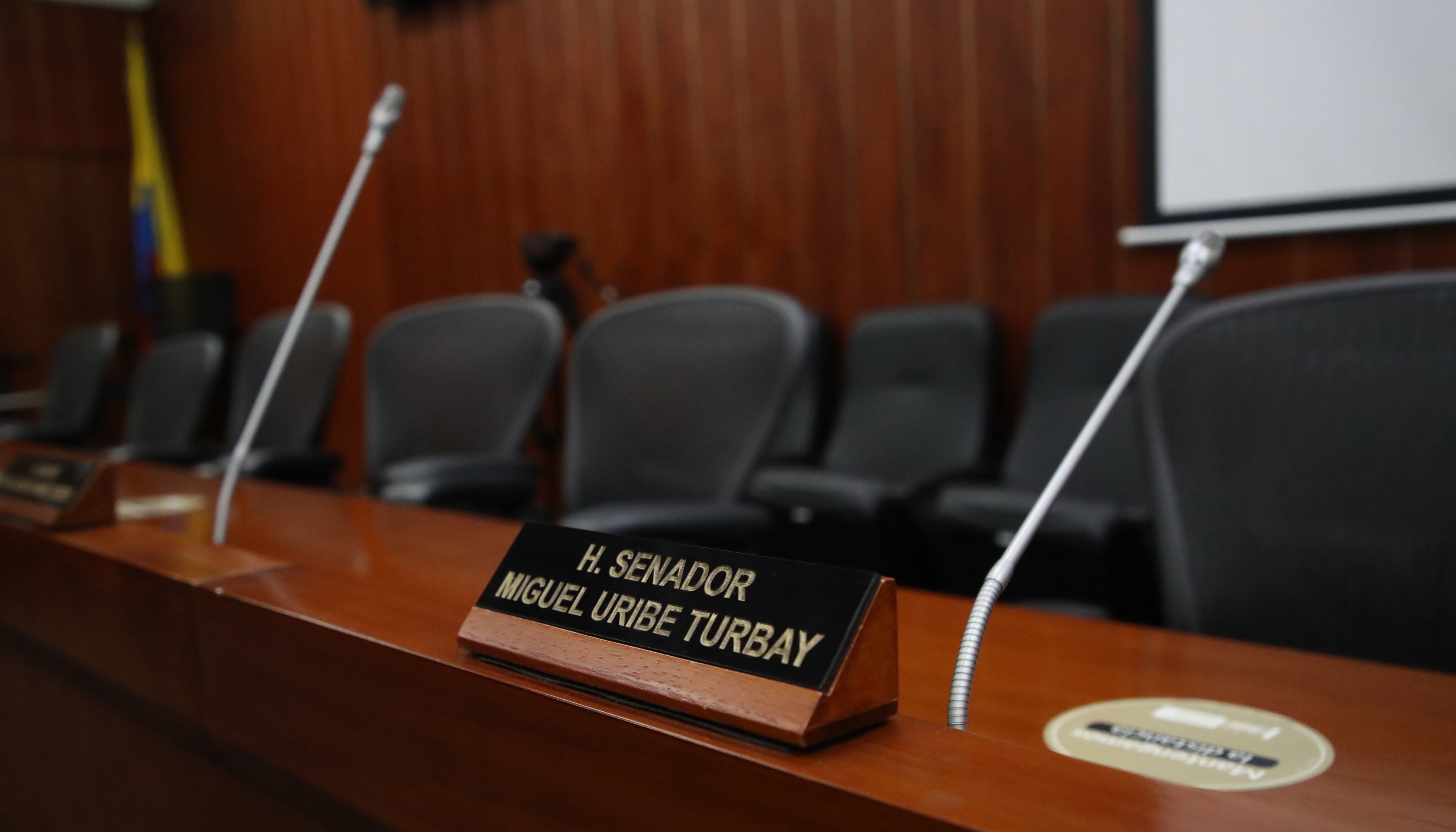 Curul del Senador Miguel Uribe Turbay