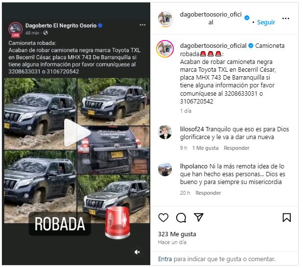 Foto: Captura de pantalla / Instagram