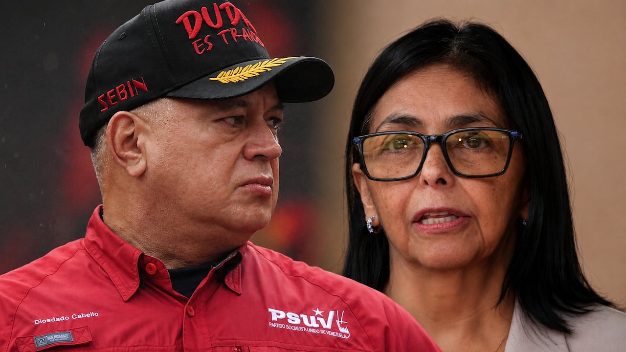 Diosdado Cabello y Delcy Rodríguez