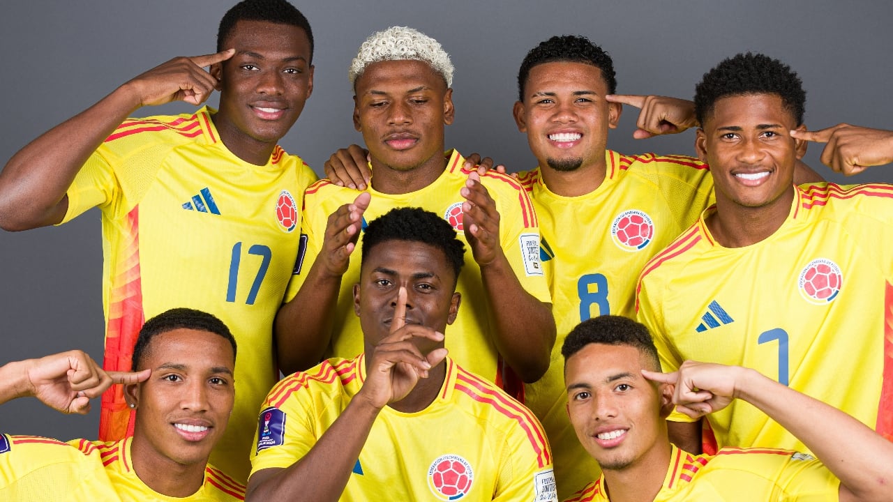 Jugadores de la Selección Colombia Sub 20.