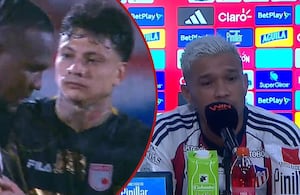 Teófilo Gutiérrez felicitó a Hugo Rodallega