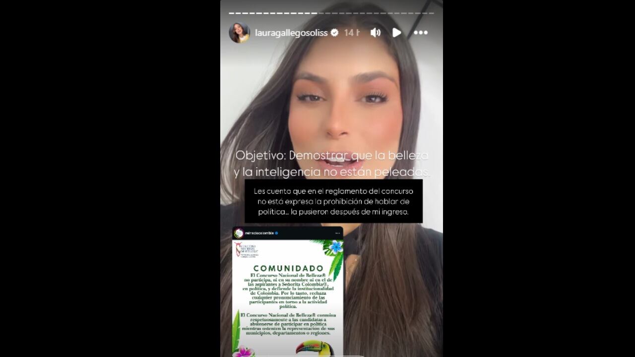 Laura Gallego soltó comentario sobre comunicado del Concurso Nacional de Belleza